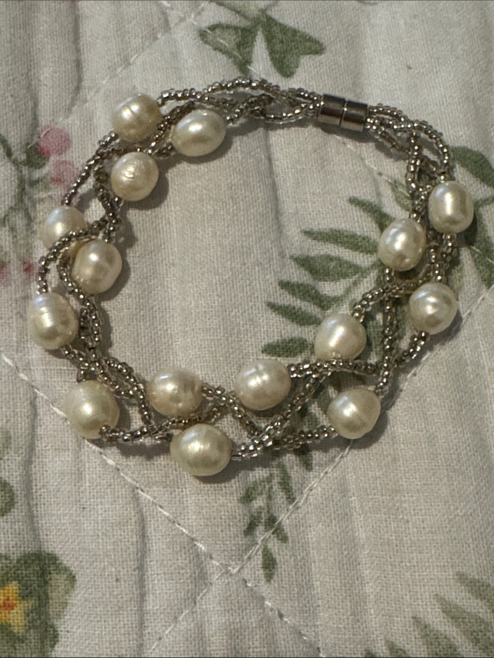 Freshwater Pearl Multi-strand Beaded Bracelet Feminine Elegant